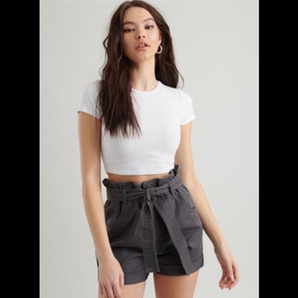 NEW Grey paper bag garage shorts size small!!